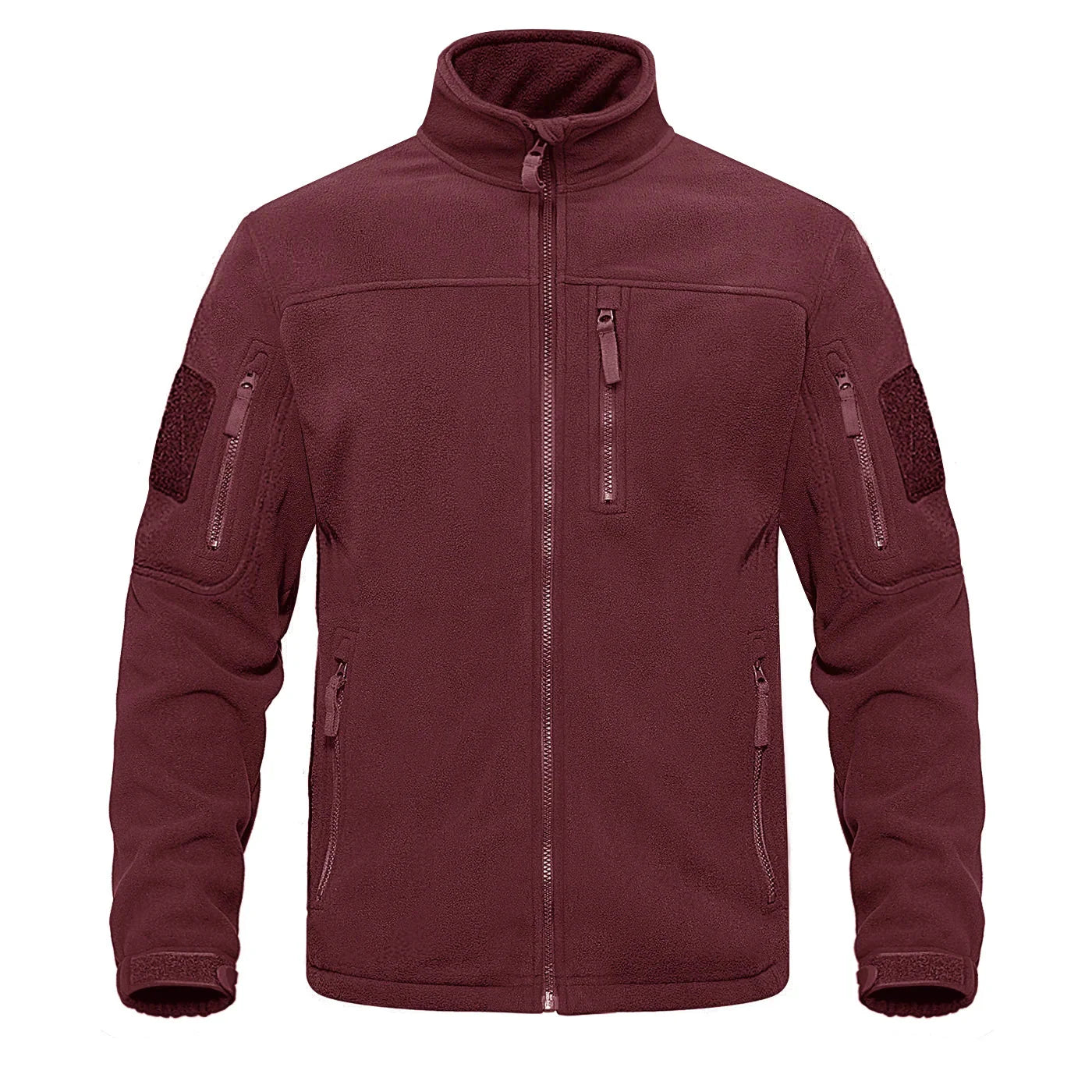 Evan men's navy full-zip fleece jacket lightweight thermal insulation with secure zip pockets