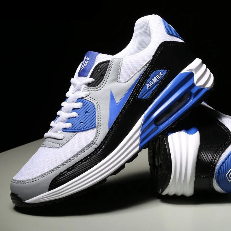 Evron lightweight mesh sneakers with cushioned air unit midsole, breathable upper, high-performance athletic design