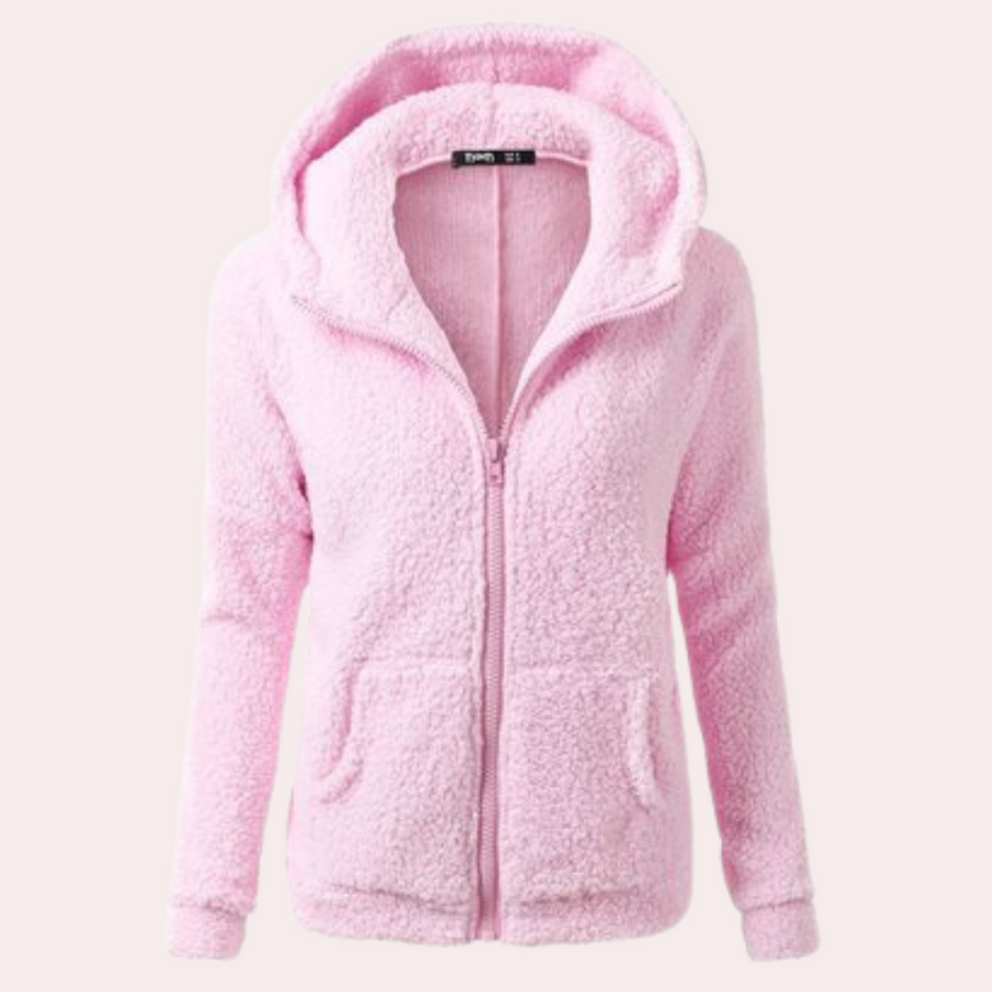 Fallon women's winter coat slate modern silhouette sustainable easy-care everyday warmth