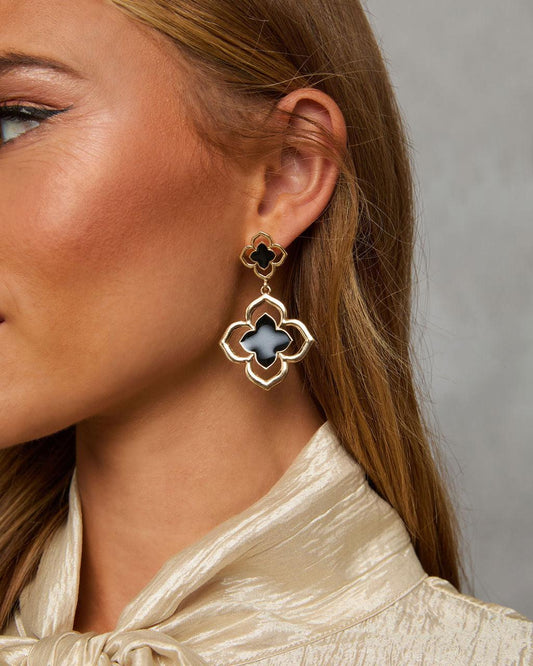 Delina Clover Drop Earrings - Urbann-Vibe
