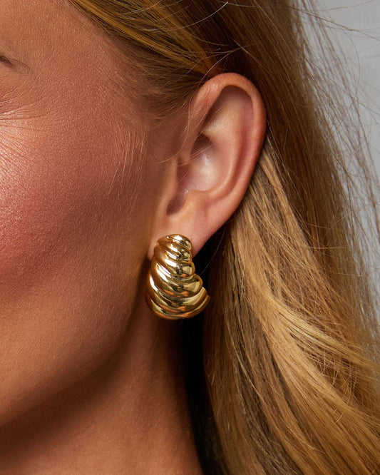 Everley Textured Stud Earrings - Urbann-Vibe