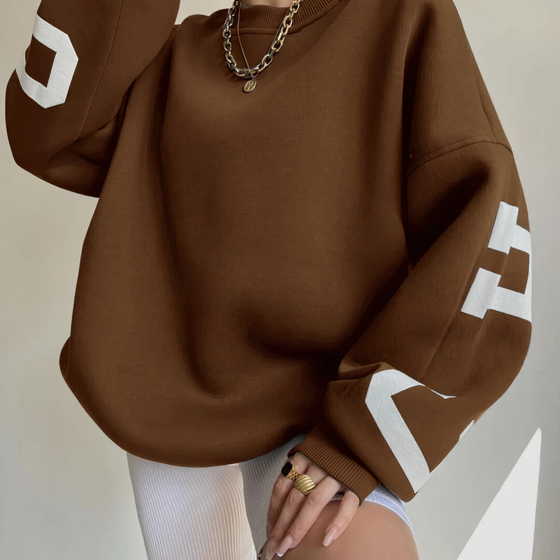 Pippa women's oversized winter sweater cozy loose knit jumper soft warm drapey silhouette