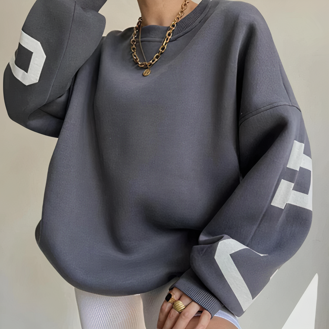Pippa oversized winter sweater women cozy loose knit jumper soft warm drapey silhouette