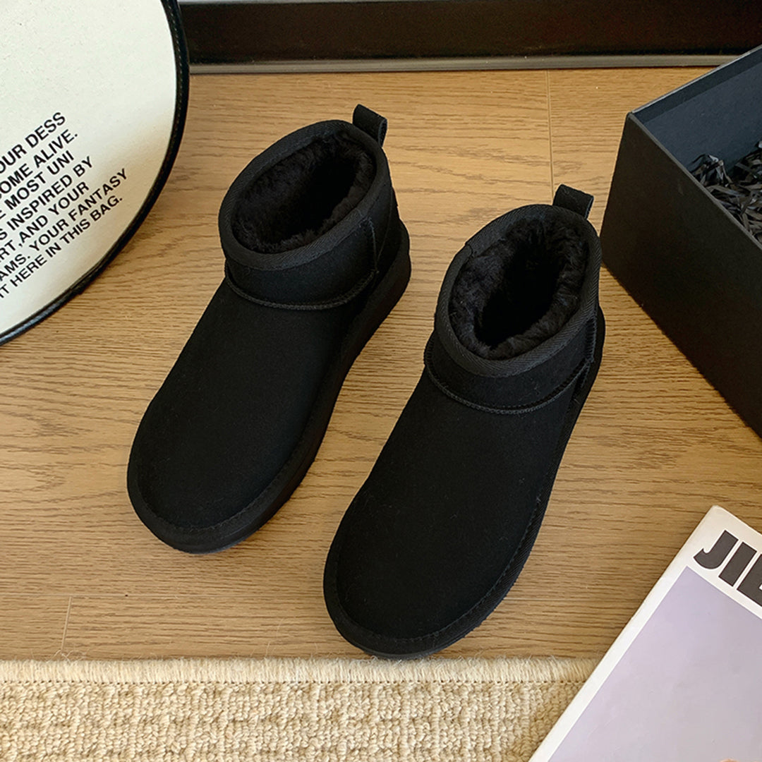 Fionnuala women's ankle winter boots with warm lined interior, waterproof slip-on design for cold weather