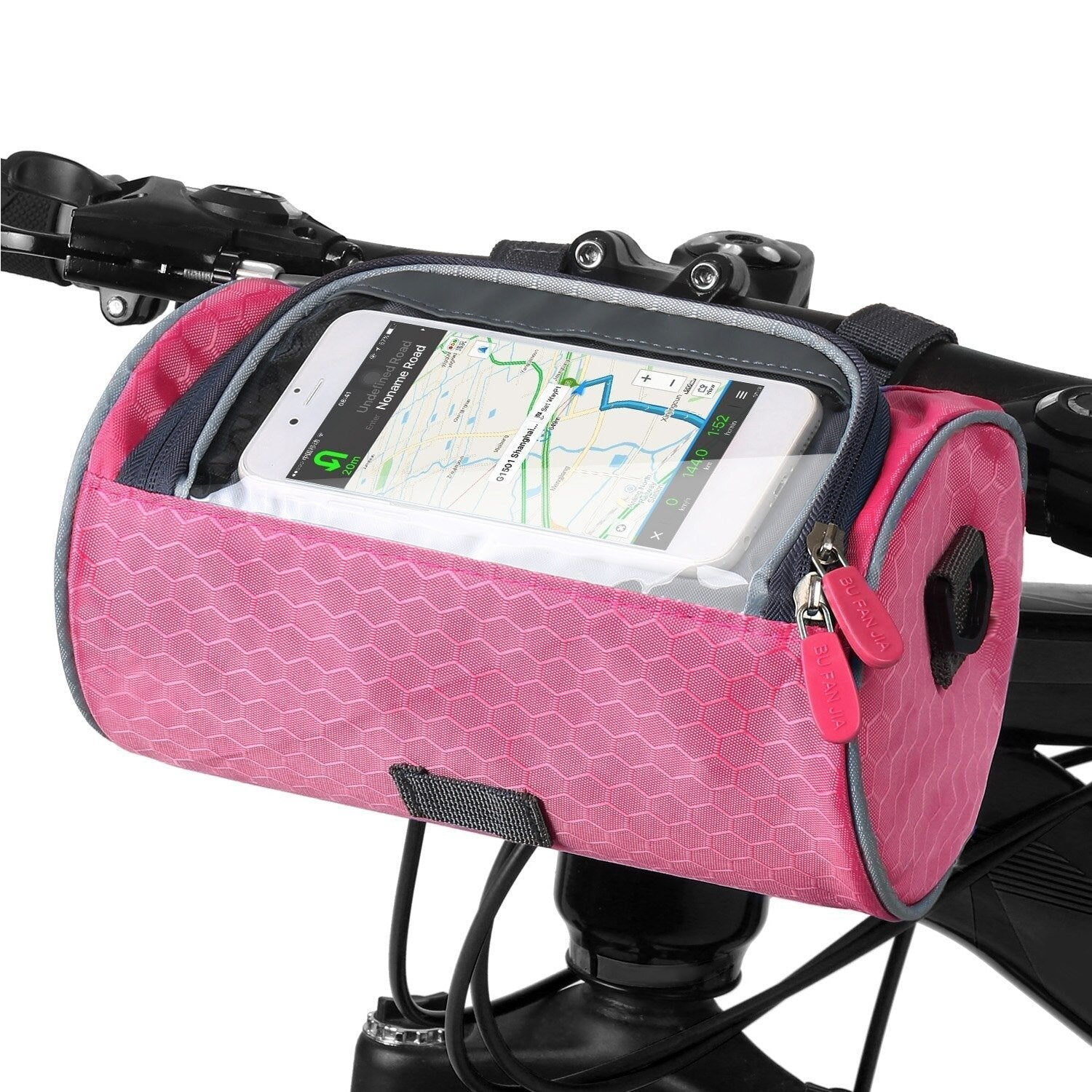 EasyRide bicycle handlebar bag splash-resistant touchscreen pocket universal bike fit multifunctional