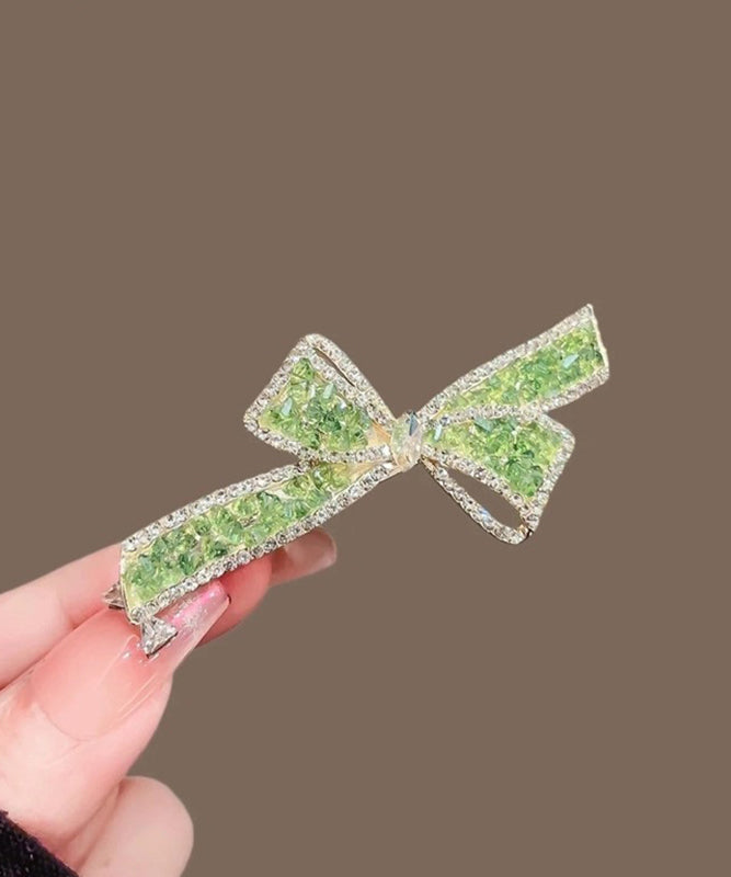 Épingle à cheveux tendance en alliage vert avec cristal de zircon - Urbann-Vibe