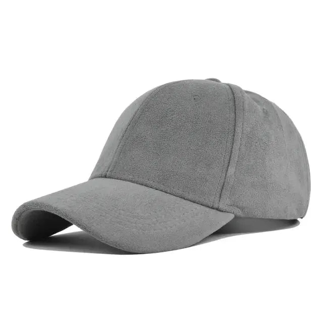 Lightweight suede cap in neutral tone, unisex fashion-forward summer hat with premium soft finish