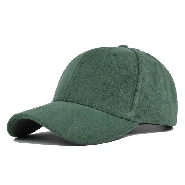 Lightweight suede cap for men and women, minimalist summer style with premium soft texture