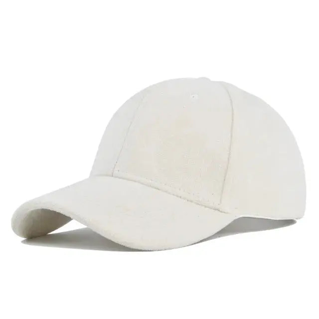 Lightweight suede cap for men and women, premium soft texture, breathable summer essential