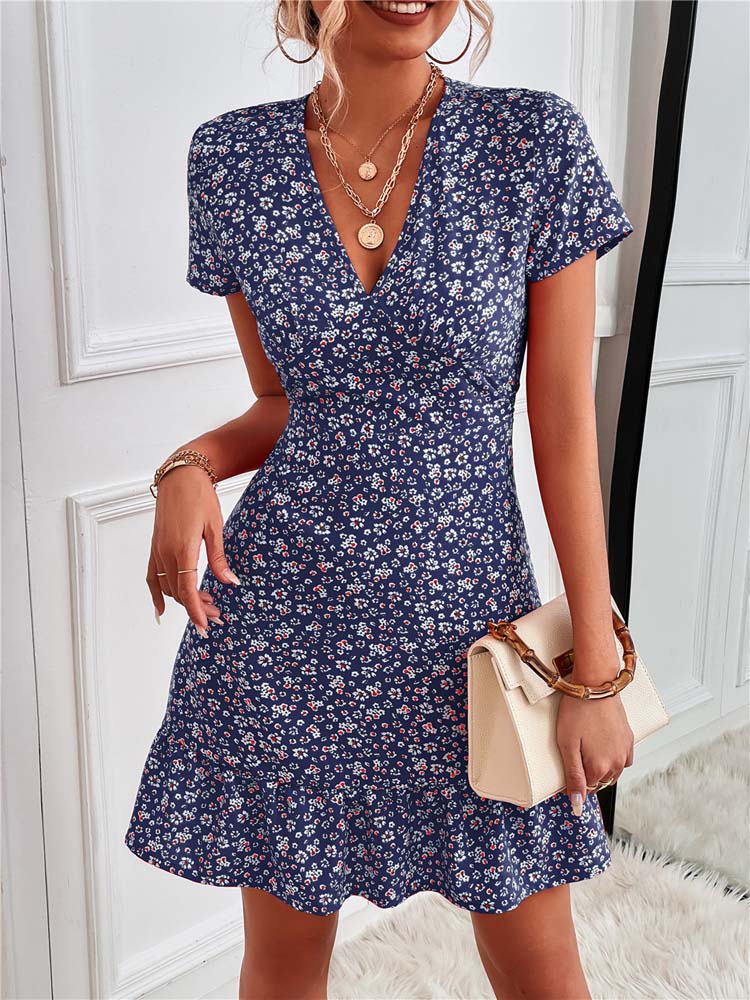 Tara women's floral cotton midi dress elegant everyday wear soft breathable feminine print