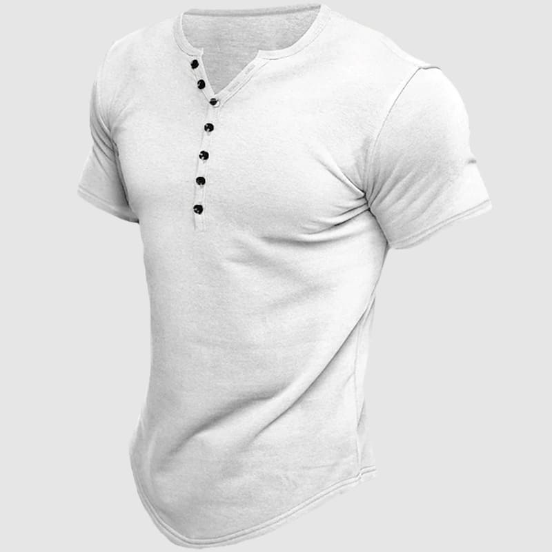 Men's Felix Grant Boss athletic fit Henley T-shirt breathable cotton-poly blend modern silhouette