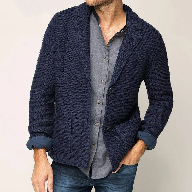 Felix Grant classic knit cardigan muted tone cozy button-front fall winter layering essential