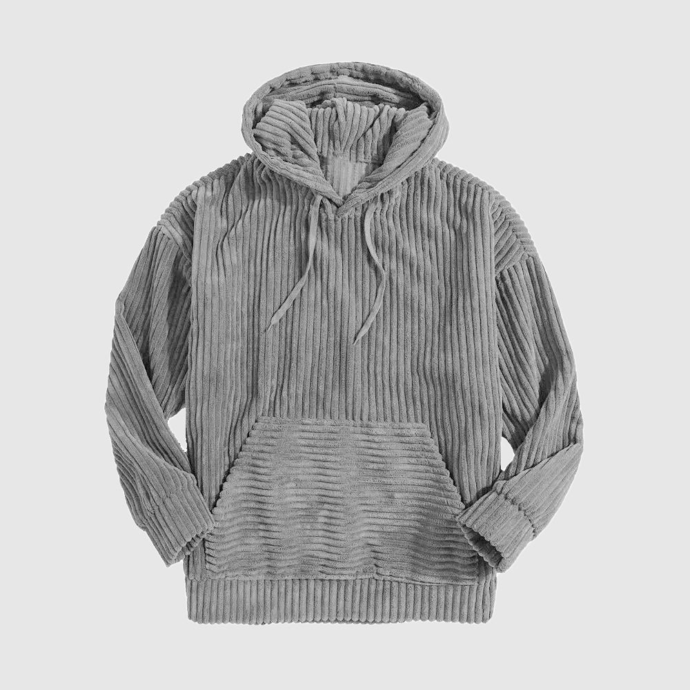 Felix Grant corduroy hoodie relaxed fit in cozy textured fabric for effortless everyday style