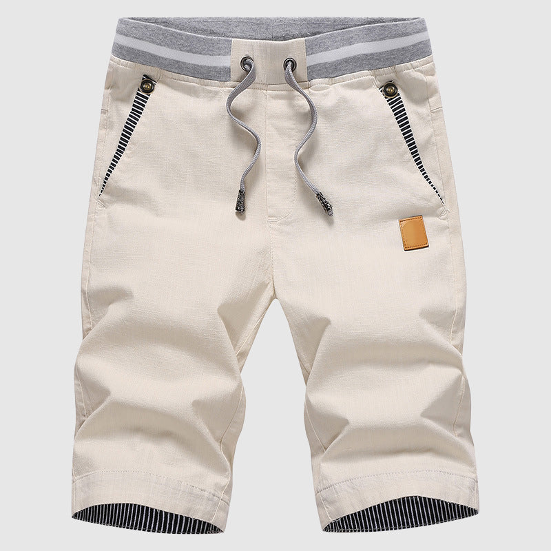 Men's Felix Grant Crystal Lagoon casual shorts, cotton blend, elastic waist with side pockets