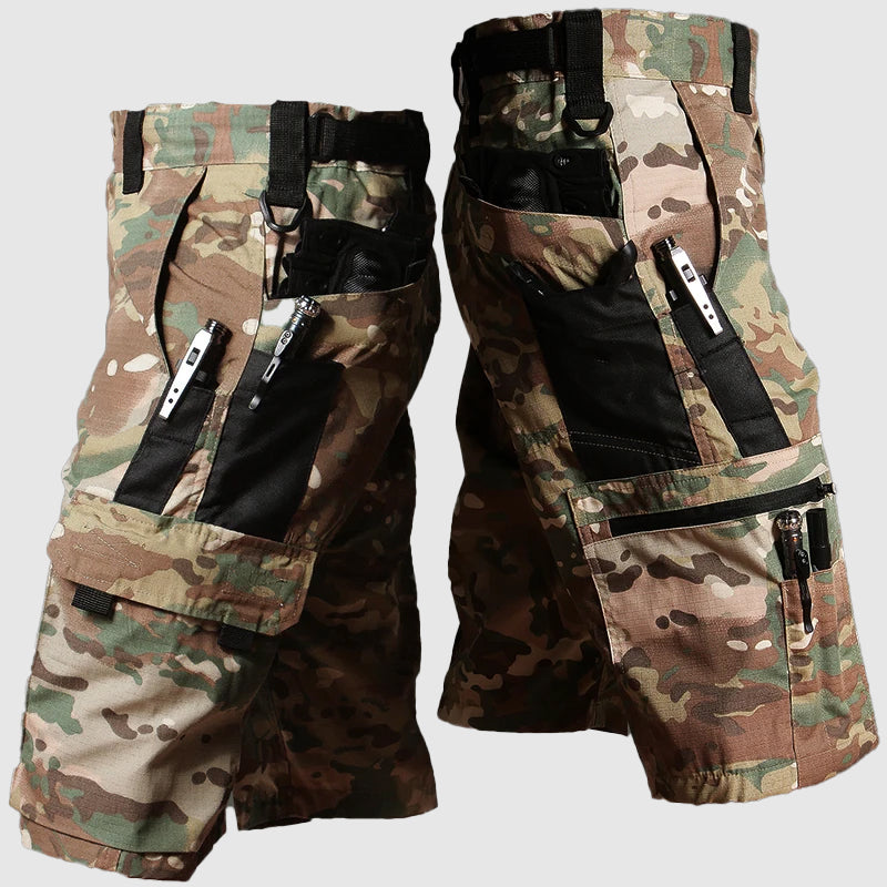 Oliver tactical utility shorts khaki knee-length relaxed fit with multi-pocket cargo design for outdoor work