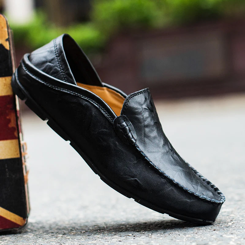 Felix Grant black leather loafers classic silhouette with EVA insole comfort for professionals