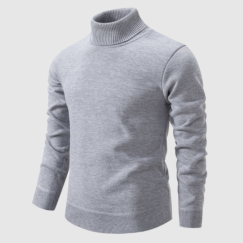 Felix Grant unisex black turtleneck sweater soft knit poly-blend sleek silhouette winter warmth
