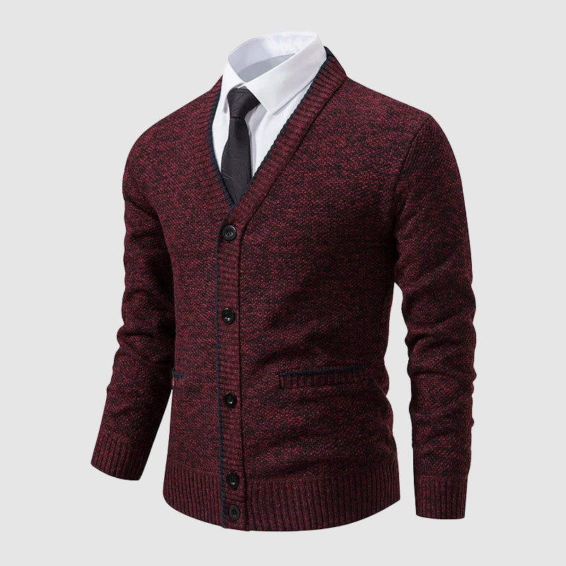 Women's retro elegance cardigan in classic knitwear with front button fastening and timeless silhouette
