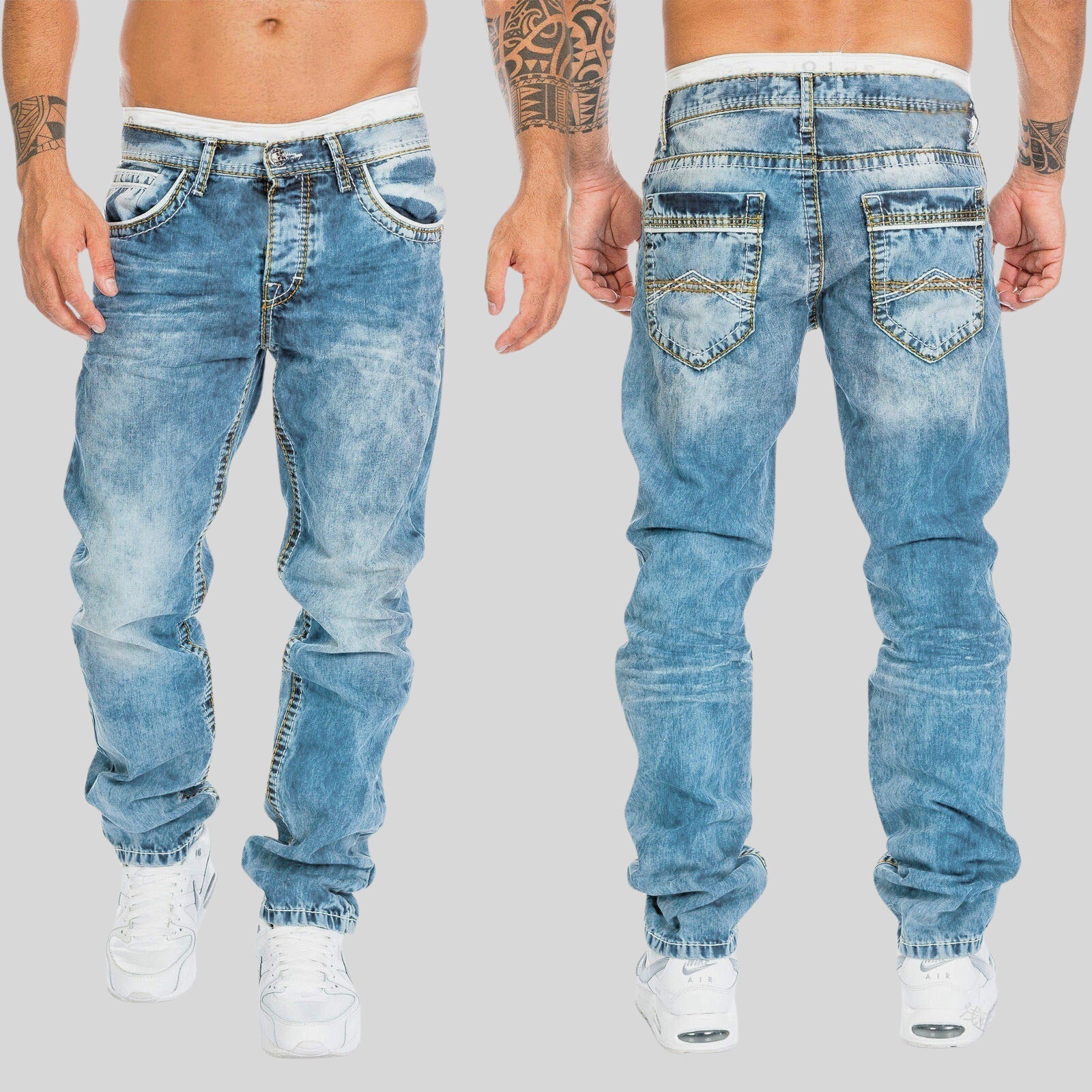 Felix Grant slim tailored light wash denim jeans relaxed urban fit for city dwellers