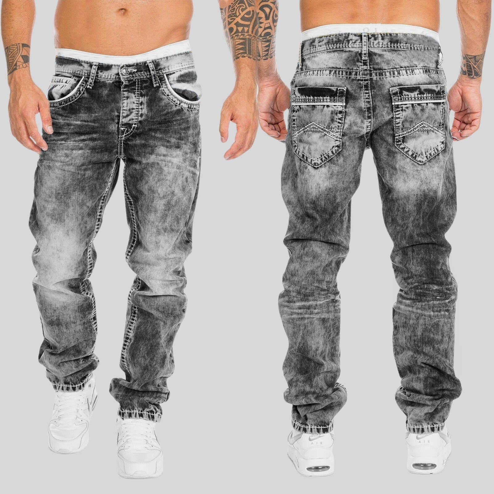 Felix Grant slim tailored light wash denim jeans relaxed urban fit for city style