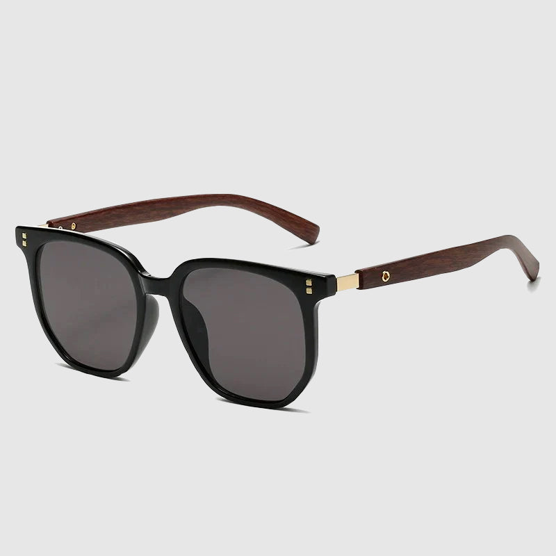 Felix Grant wooden frame vintage sunglasses with UV protection lenses for outdoor use