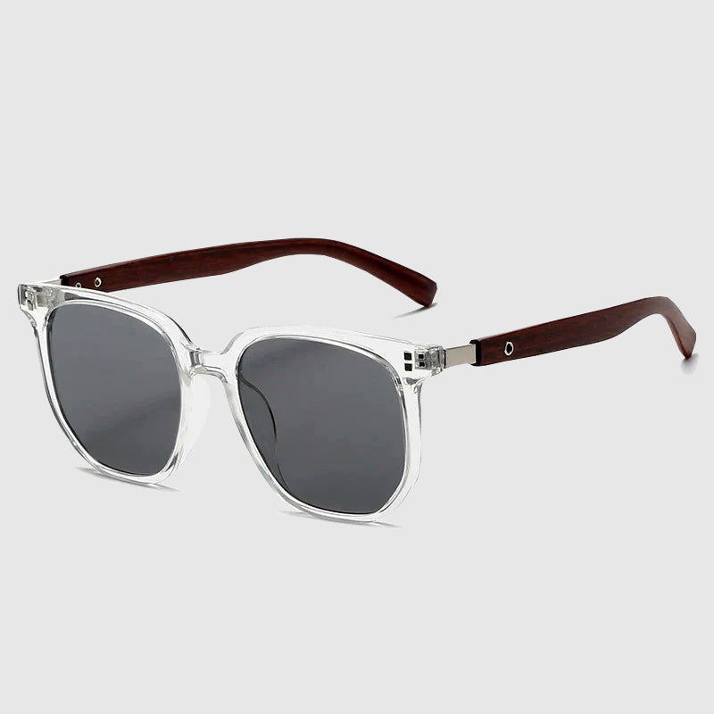 Felix Grant wooden frame vintage sunglasses with UV protection lenses for outdoor use