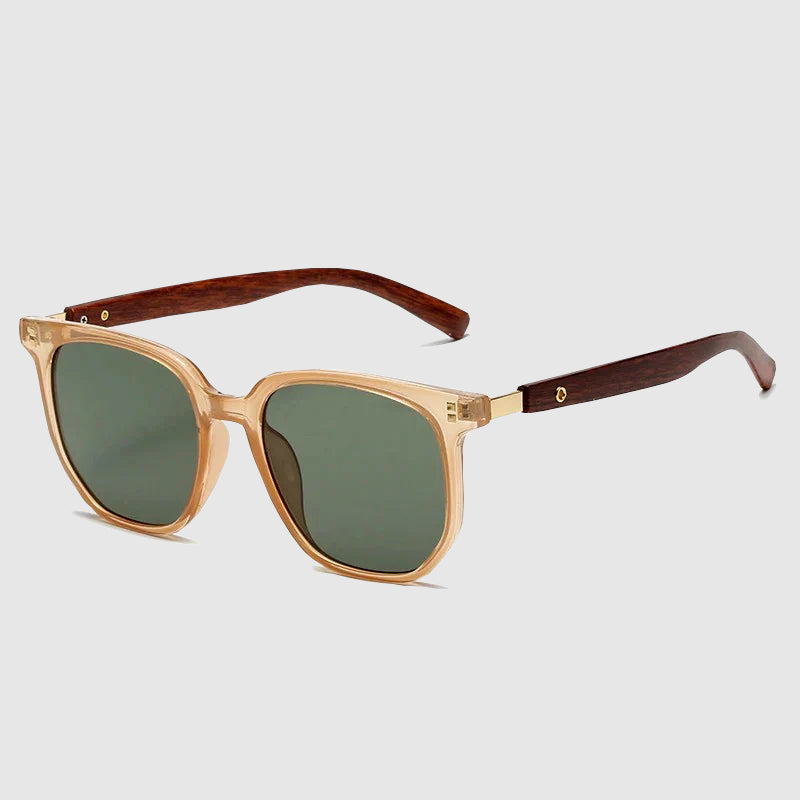Felix Grant wooden sunglasses vintage style UV protection lightweight natural wood frame shades