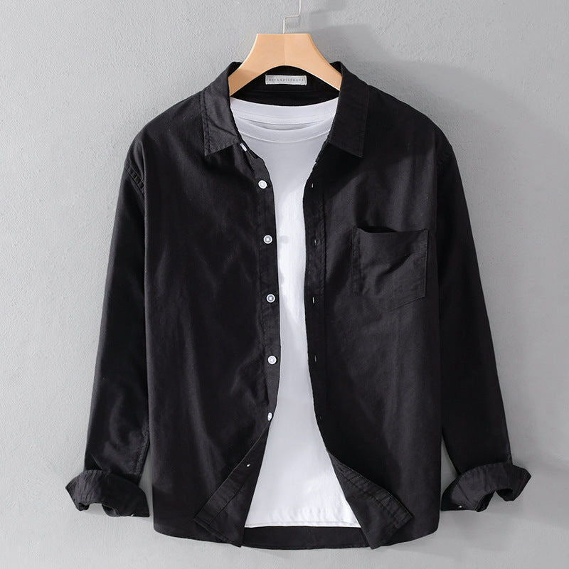 Felix Grant men's lightweight cotton shirt, turn-down collar, versatile casual smart style