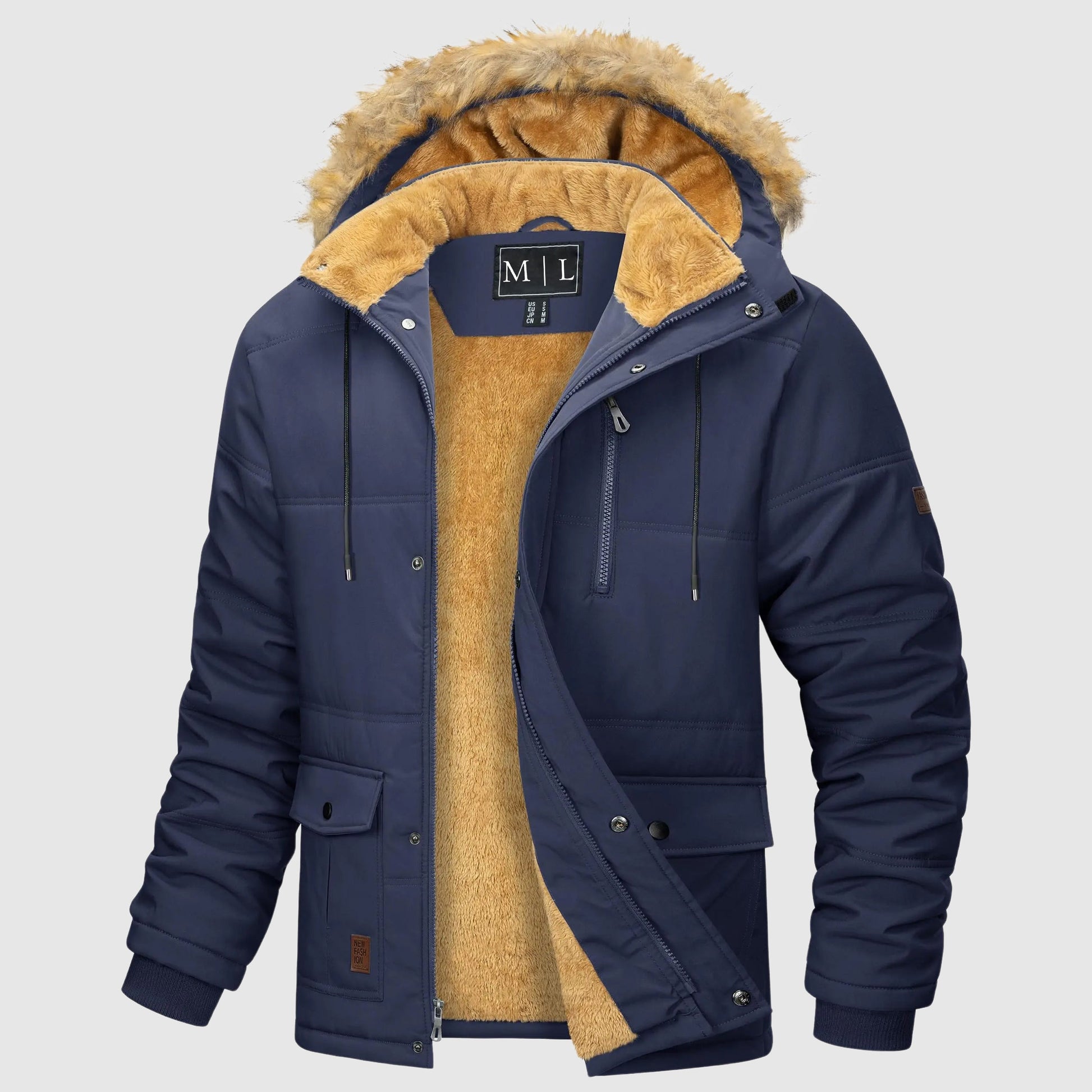 Felix Grant shield fleece jacket for outdoors, detachable hood, cozy lining, rugged yet clean style