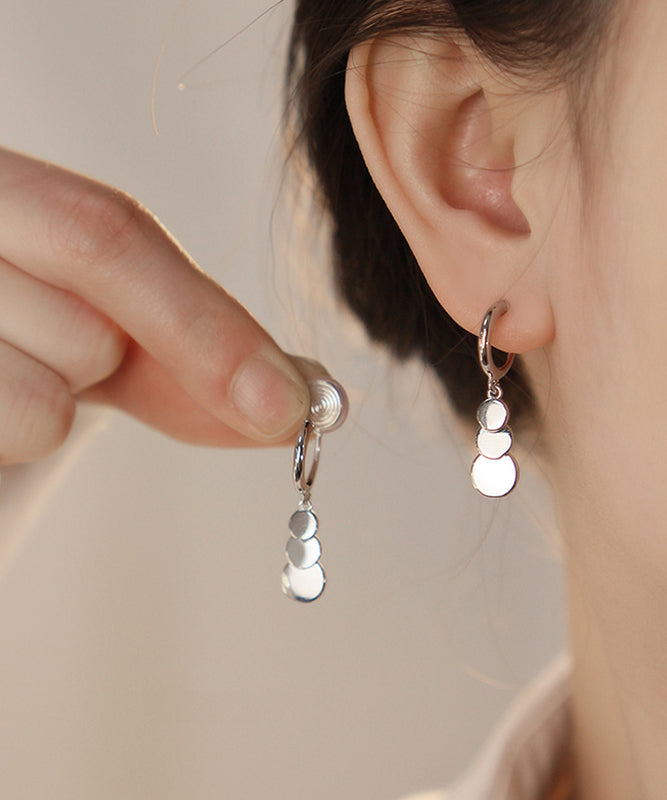 Boucles d'oreilles pendantes à pampilles en soie fine et cuivre surdoré - Urbann-Vibe