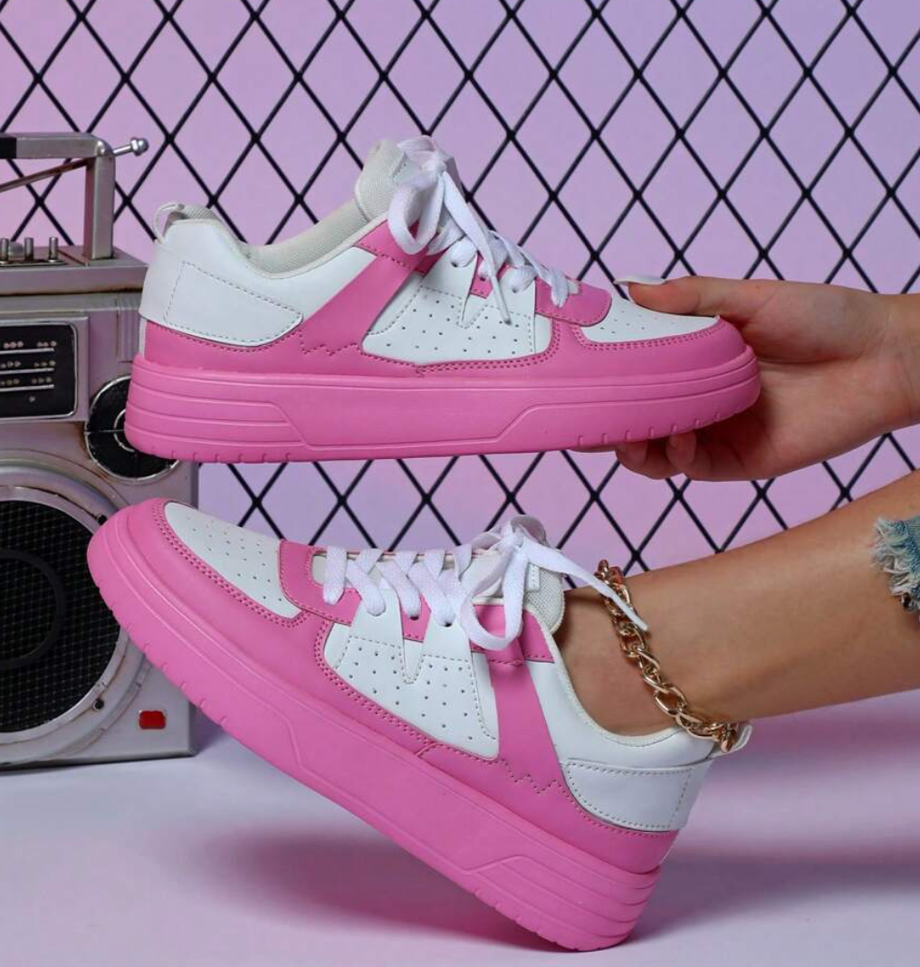Women's Florence sneakers bold animal floral graphic print everyday comfort casual style