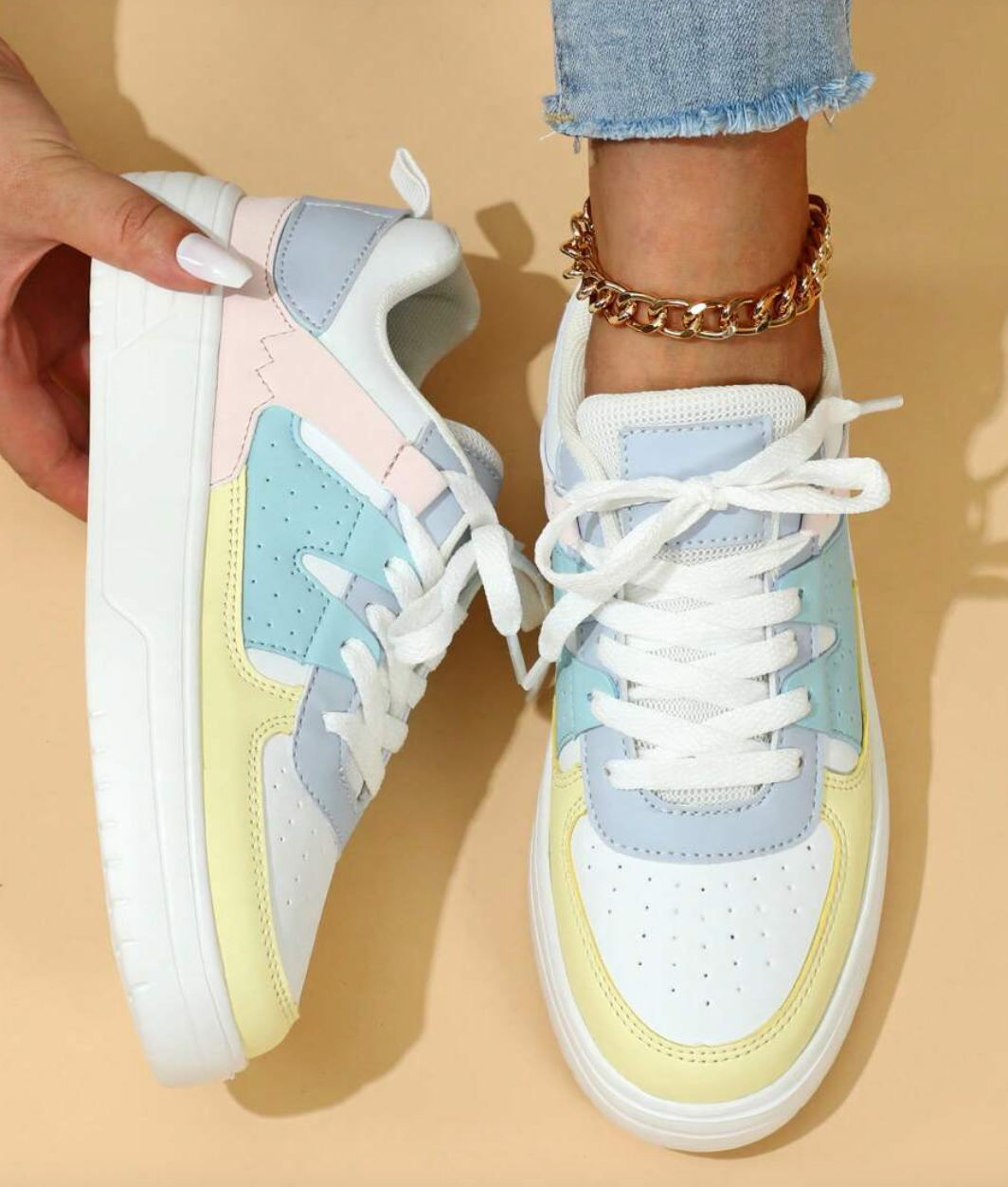 Women's Florence sneakers bold animal floral graphic print comfort casual everyday style footwear