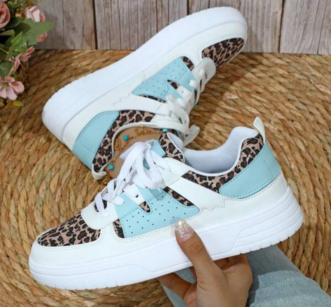 Women's Florence sneakers bold animal floral graphic print everyday comfort casual style