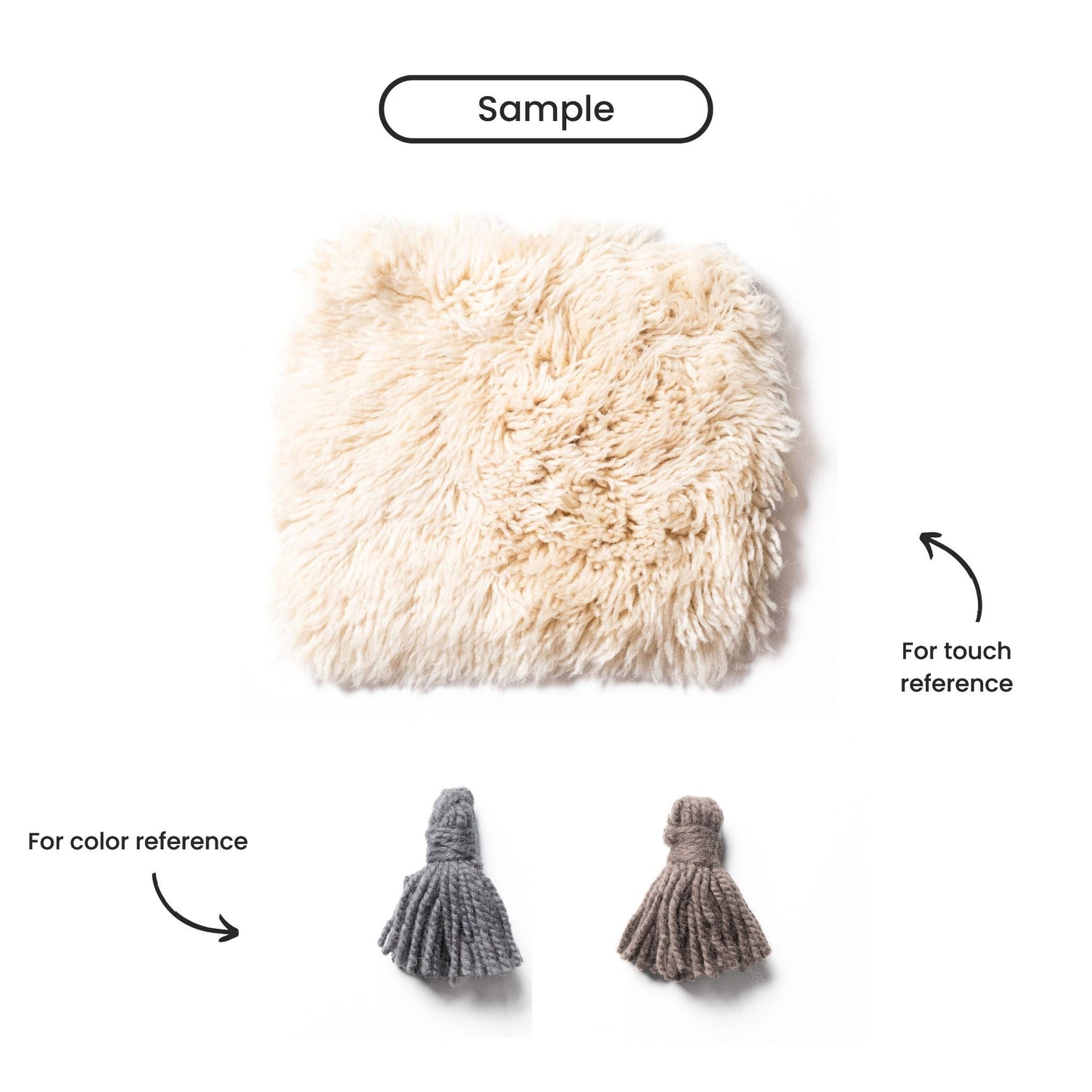 Round luxury shag Moroccan rug handwoven by Beni Mrirt tribe in premium New Zealand wool blend
