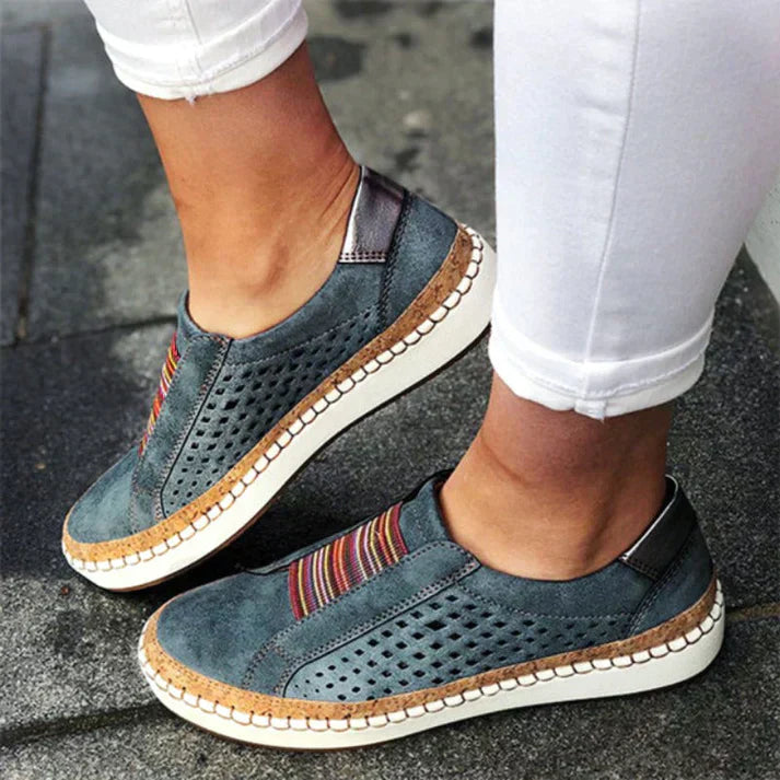 Women's orthopedic walking shoes with cushioned arch support insole for all-day comfort and posture