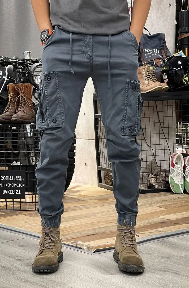 Women's stretch cargo pants flexible spandex blend with multi-pocket design for all-day comfort