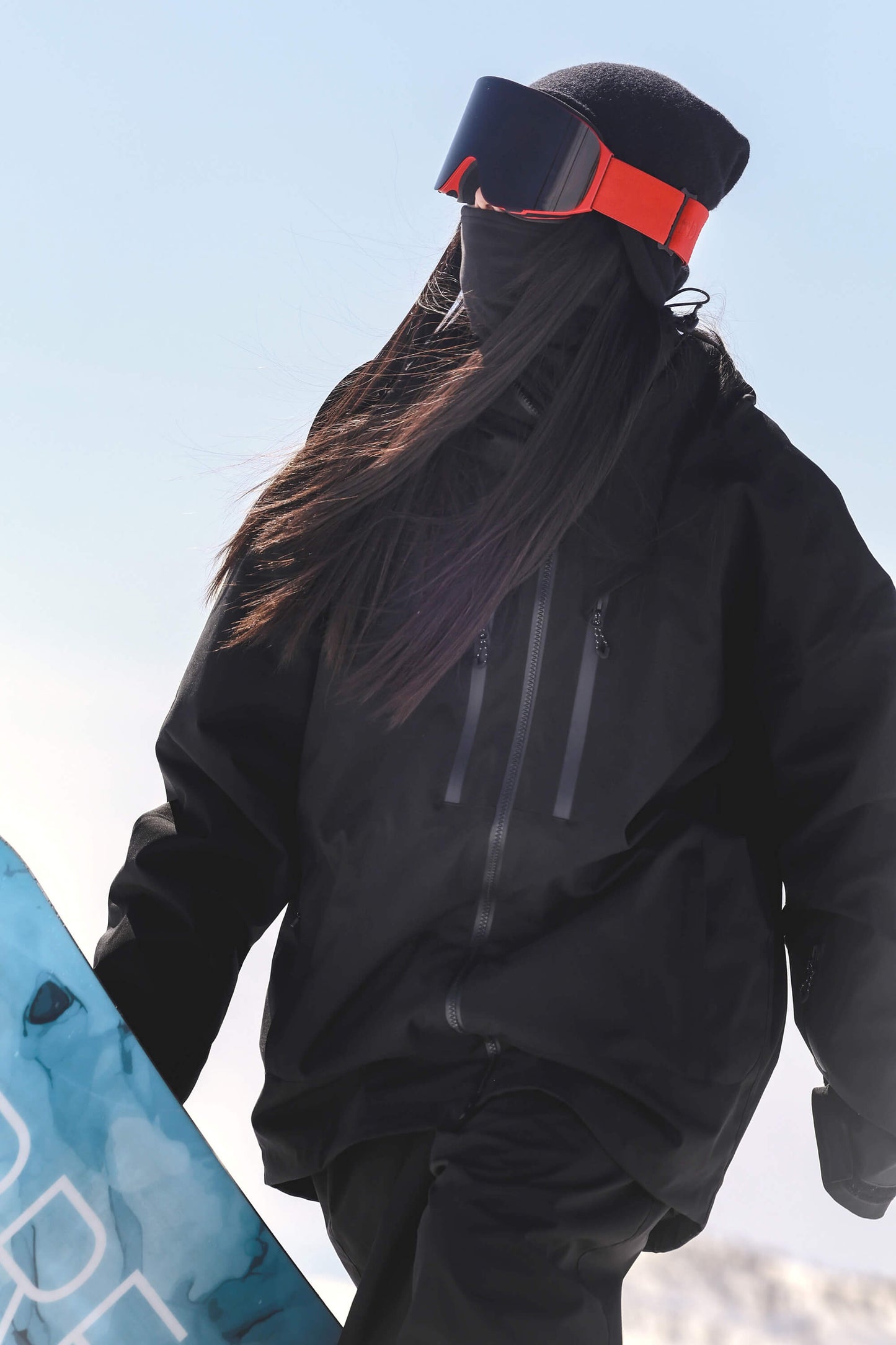 Women's rose insulated snow jacket oversized cut dual venting waterproof 15K shell multi-pocket