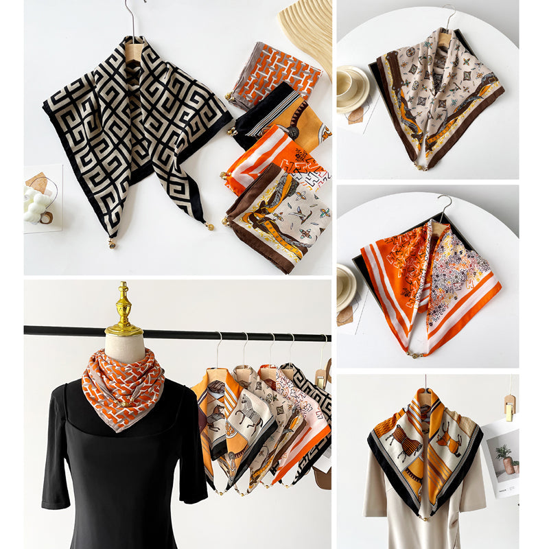 Sofia Amoretti Gioia Di Seta silk scarf poly-blend light-catching versatile women's accessory