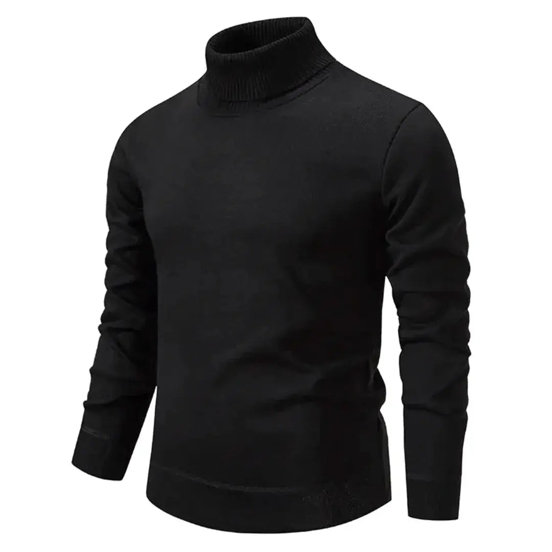 Women's ivory classic turtleneck Shetland wool knit sweater, ultra-soft fine fiber warm luxury