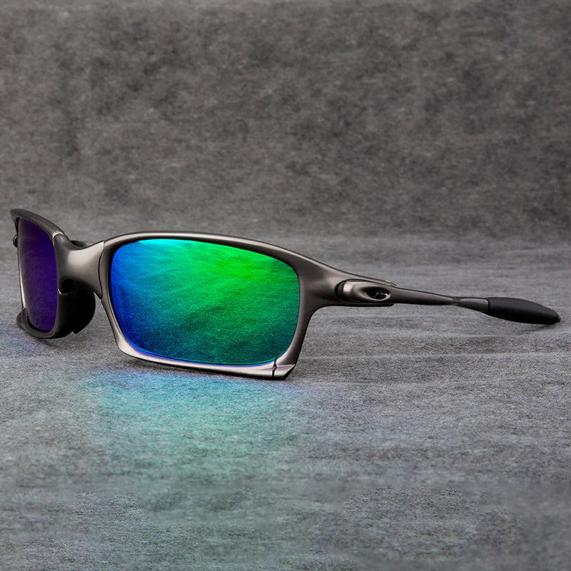 Black wraparound sport sunglasses with Gripsure secure fit and UV-protective glare-reducing lenses