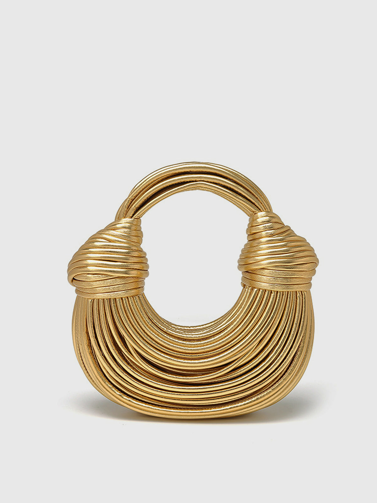 Golden Twisted Hoop Bag - Urbann-Vibe