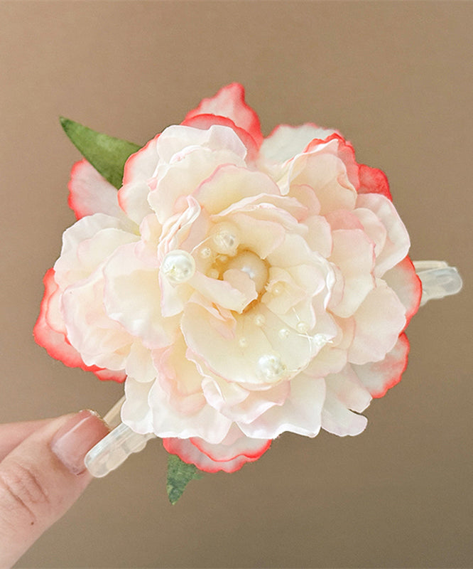 Épingle à cheveux florale pivoine en alliage de couleur dégradée - Urbann-Vibe