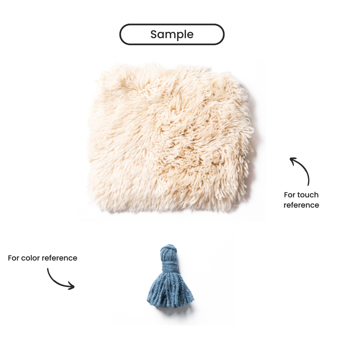 Grande Arche luxury shag Moroccan rug handwoven wool blend soft texture elegant neutral tones