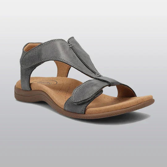 Niza orthopedic sandals beige cushioned footbed ergonomic support casual everyday comfort style