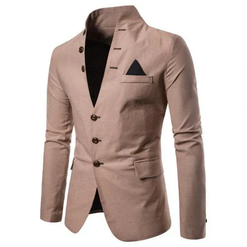Men's sustainable casual autumn jacket in relaxed fit, ultra-comfortable everyday outerwear with modern detailing