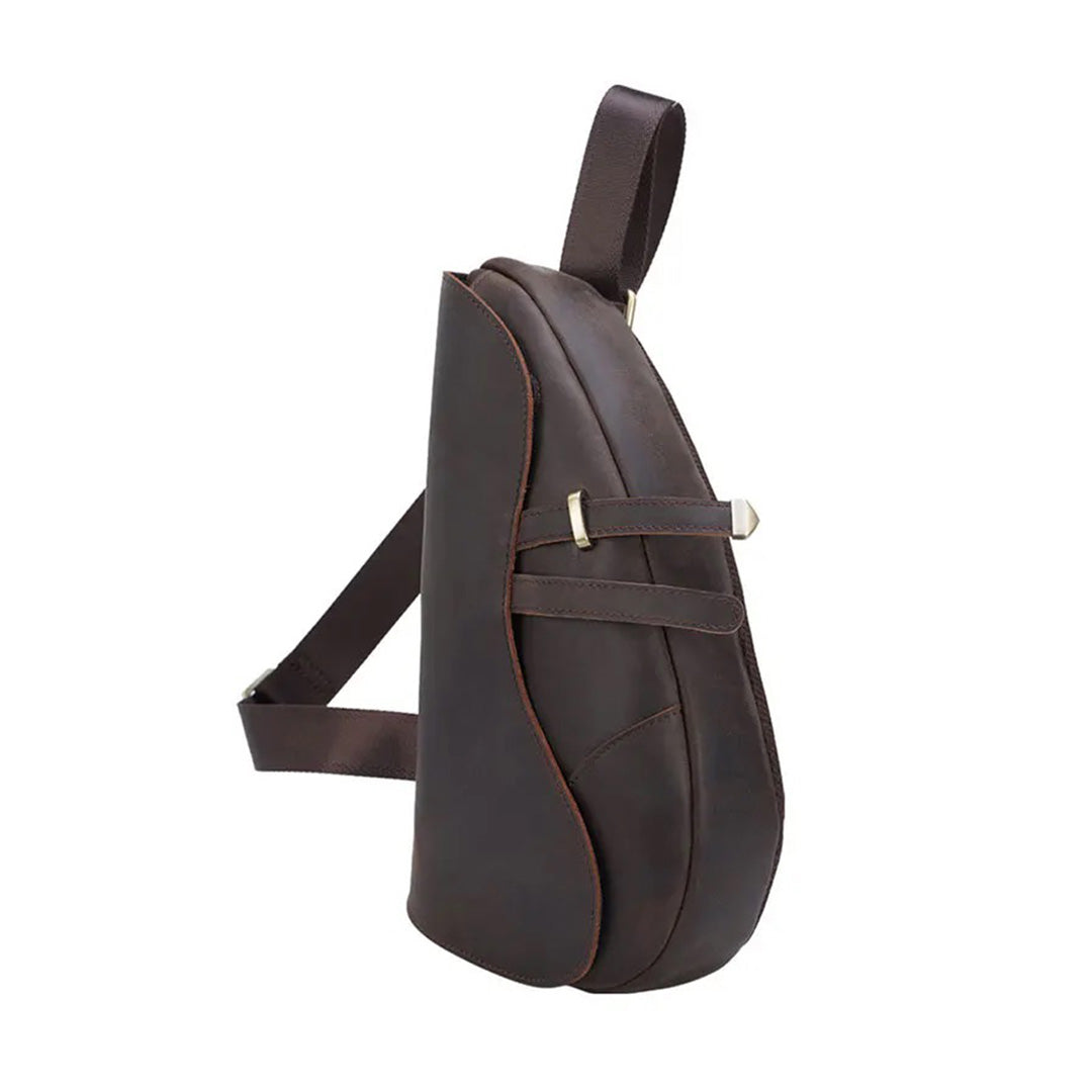 Brown Leather Saddle Bag - Urbann-Vibe