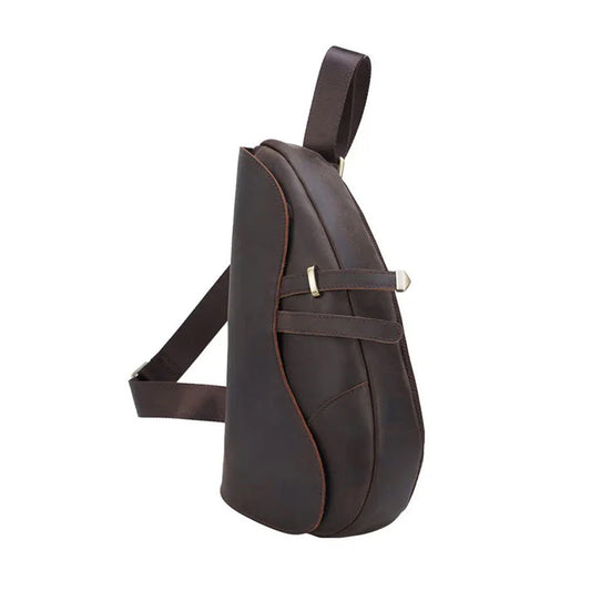 Brown Leather Saddle Bag - Urbann-Vibe