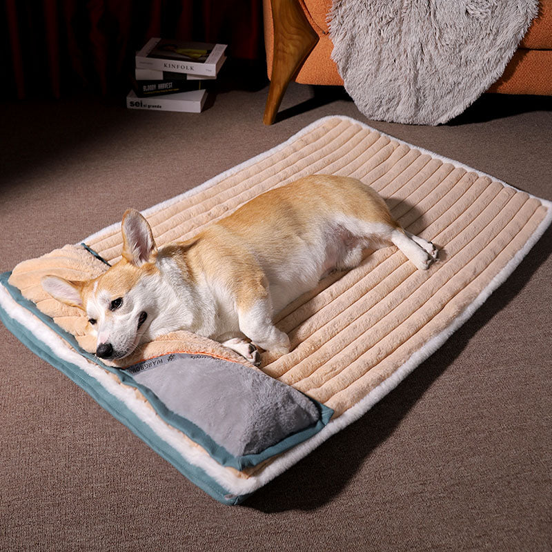 CalmCloud anti-anxiety dog bed cozy plush round bolster calming design for nervous dogs deep sleep