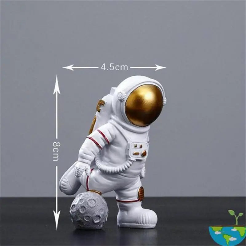 Astrocom astronaut resin figurine with realistic suit helmet and gear detail for space fans