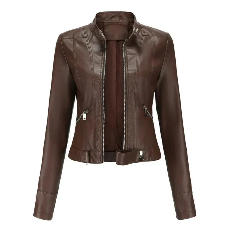 Nadia women's vegan jacket sustainable black classic coat eco-friendly timeless layering piece